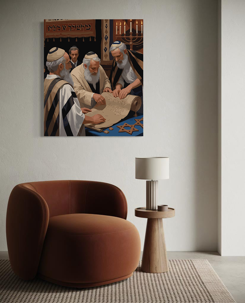 Pictura pe Numere – Studiul Torei La Sinagoga 6339