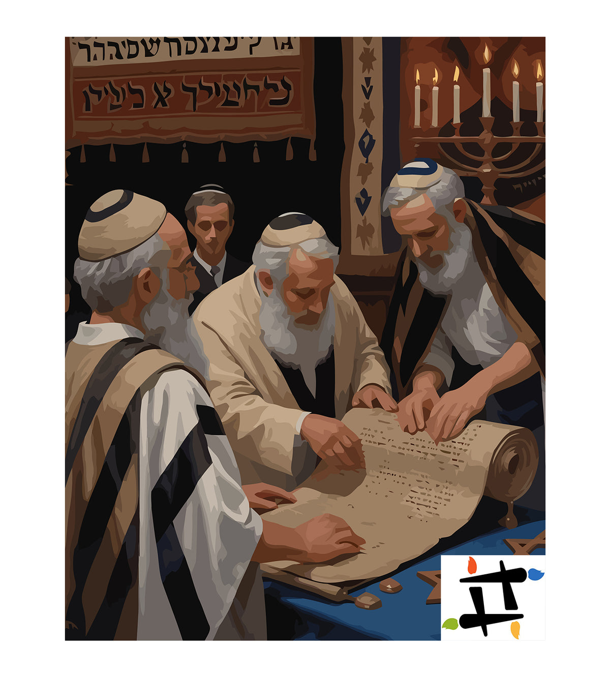 Pictura pe Numere – Studiul Torei La Sinagoga 6339