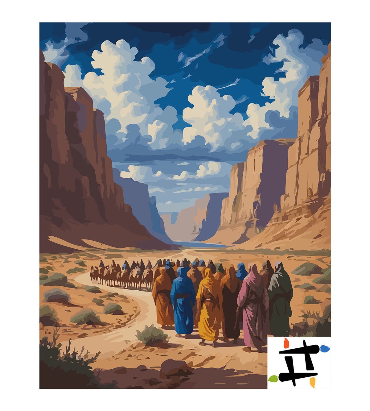 Pictura pe Numere – Caravana Prin Desert 6347