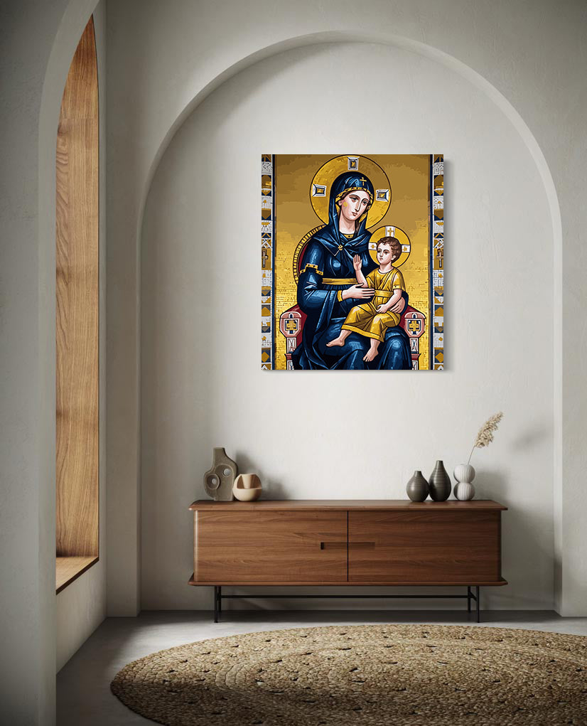 Pictura pe Numere – Fecioara Maria Cu Pruncul Iisus 6371