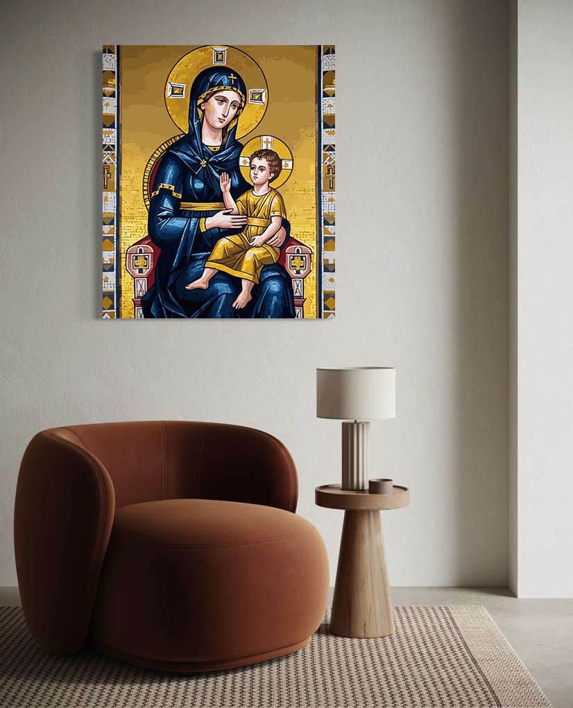 Pictura pe Numere – Fecioara Maria Cu Pruncul Iisus 6371
