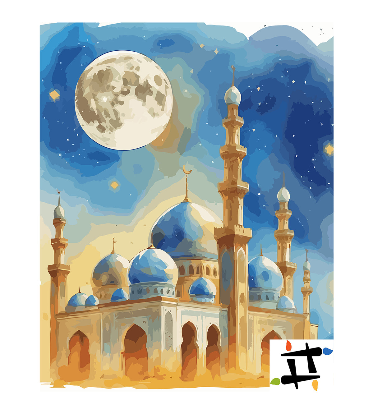 Pictura pe Numere – Moschee Sub Luna Plina 6372