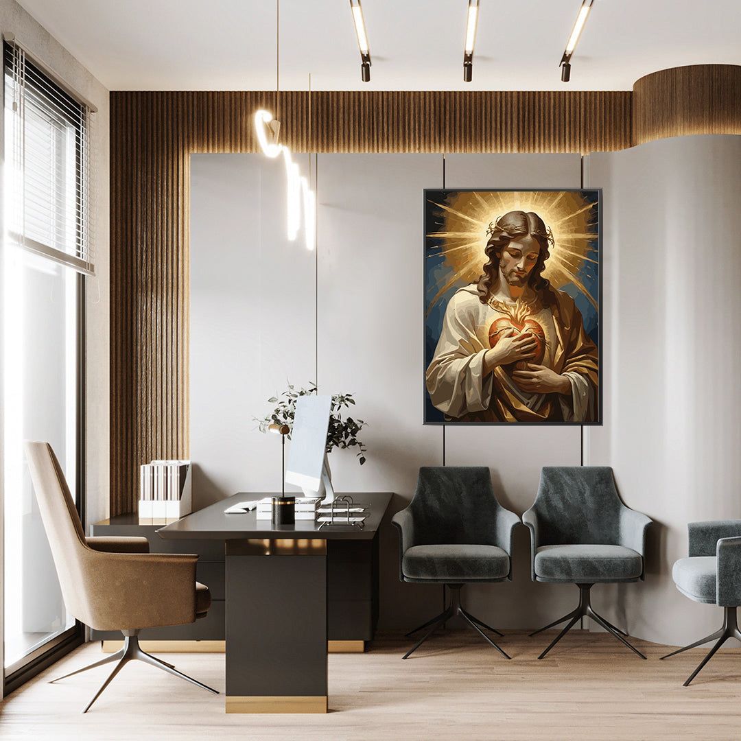 Pictura pe Numere – Inima Sacra A Lui Iisus 6377