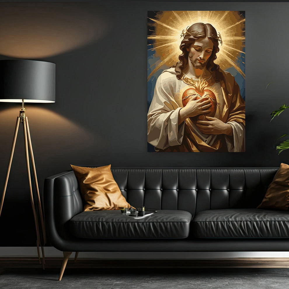 Pictura pe Numere – Inima Sacra A Lui Iisus 6377