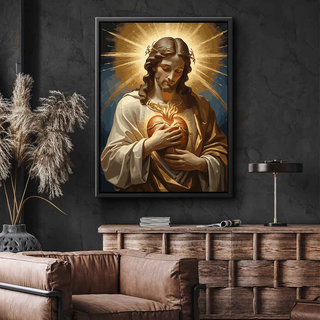 Pictura pe Numere – Inima Sacra A Lui Iisus 6377