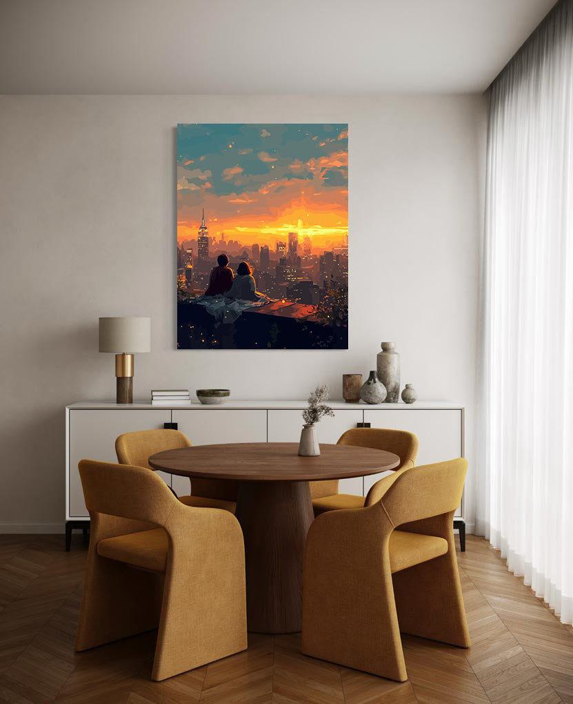 Pictura pe Numere – indragostiti La Apus 6423
