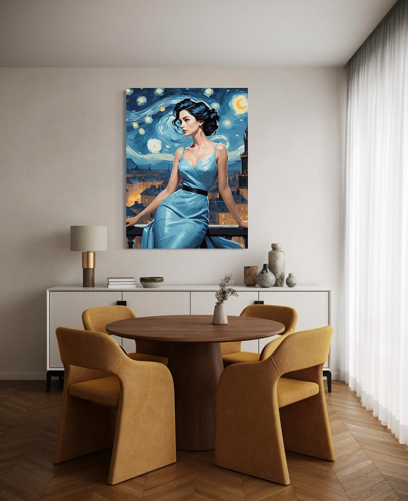 Pictura pe Numere – Femeie Enigmatica 6435