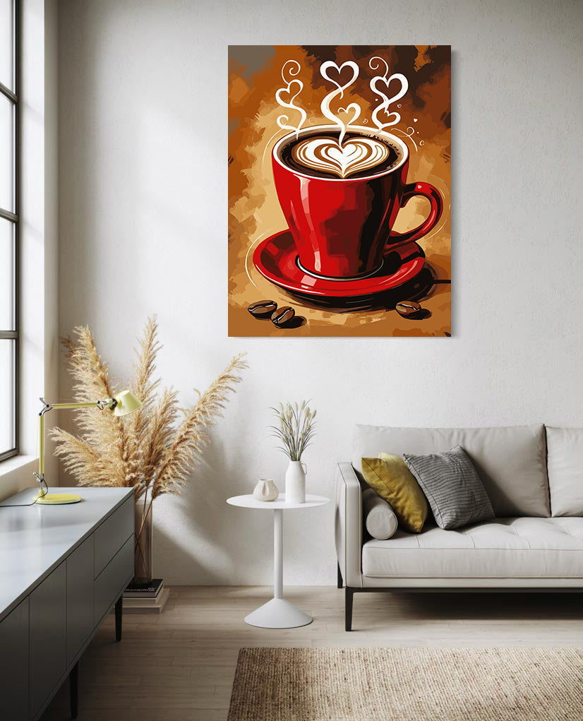 Pictura pe Numere – Cafea Cu Iubire 6438