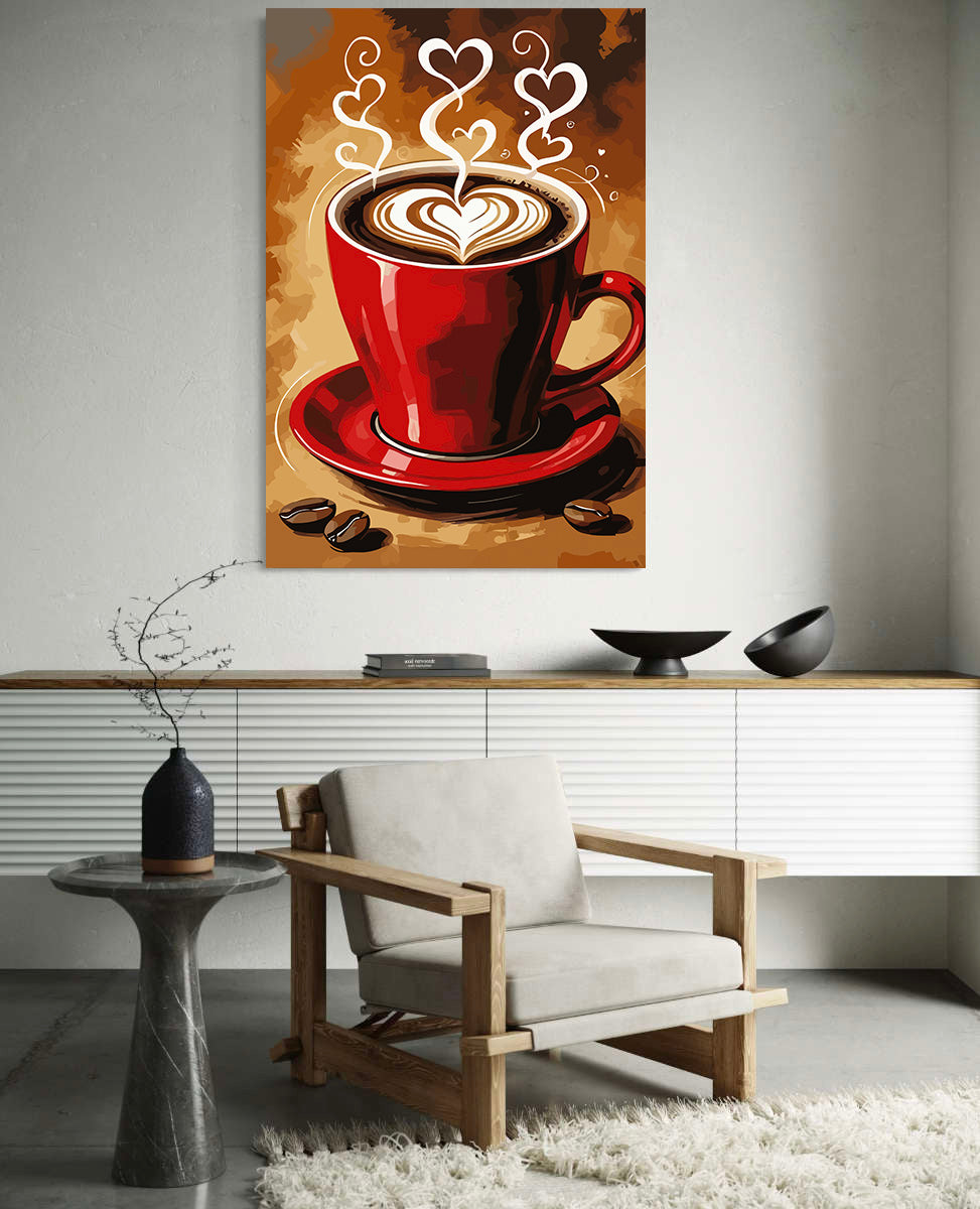 Pictura pe Numere – Cafea Cu Iubire 6438