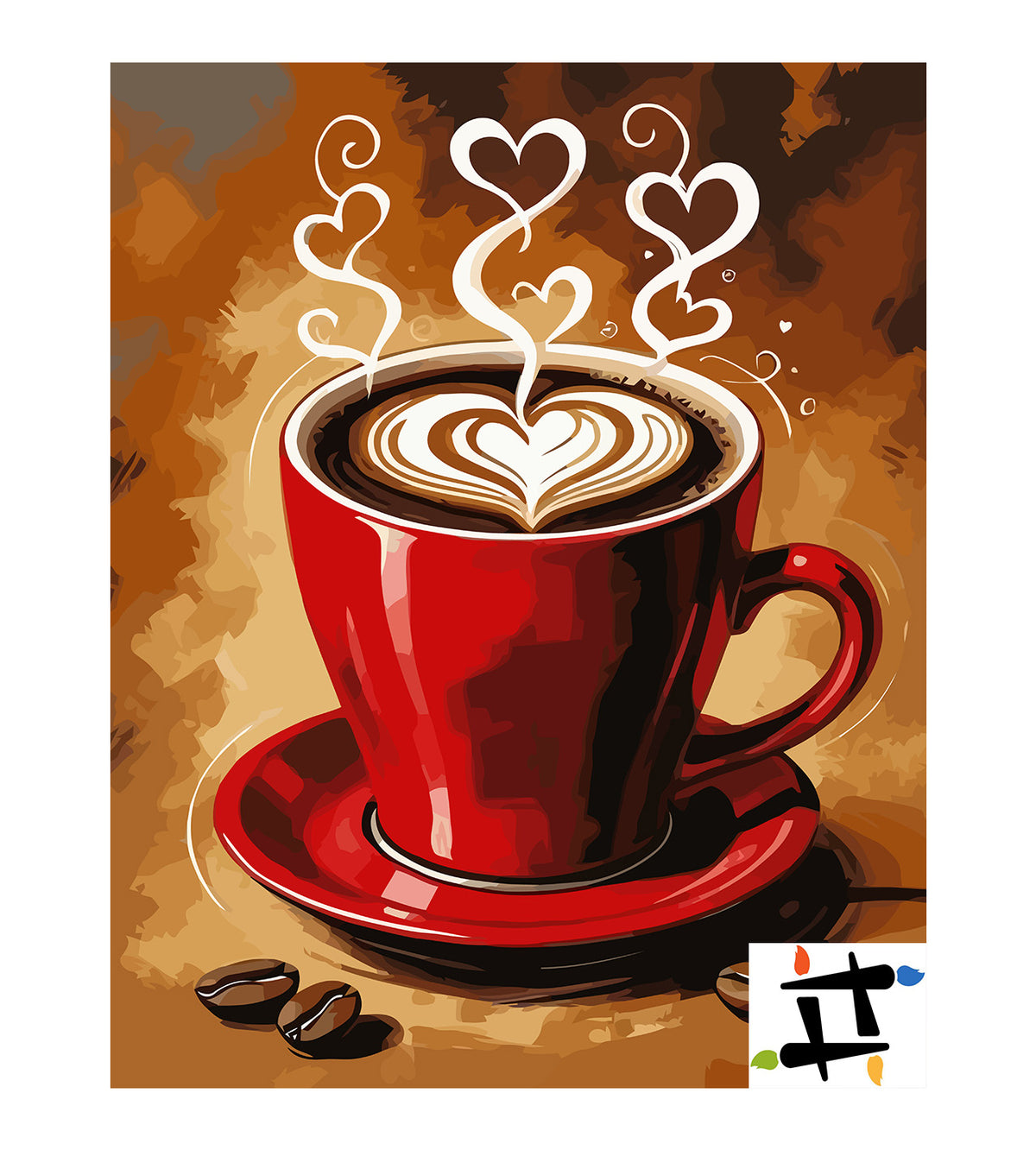 Pictura pe Numere – Cafea Cu Iubire 6438