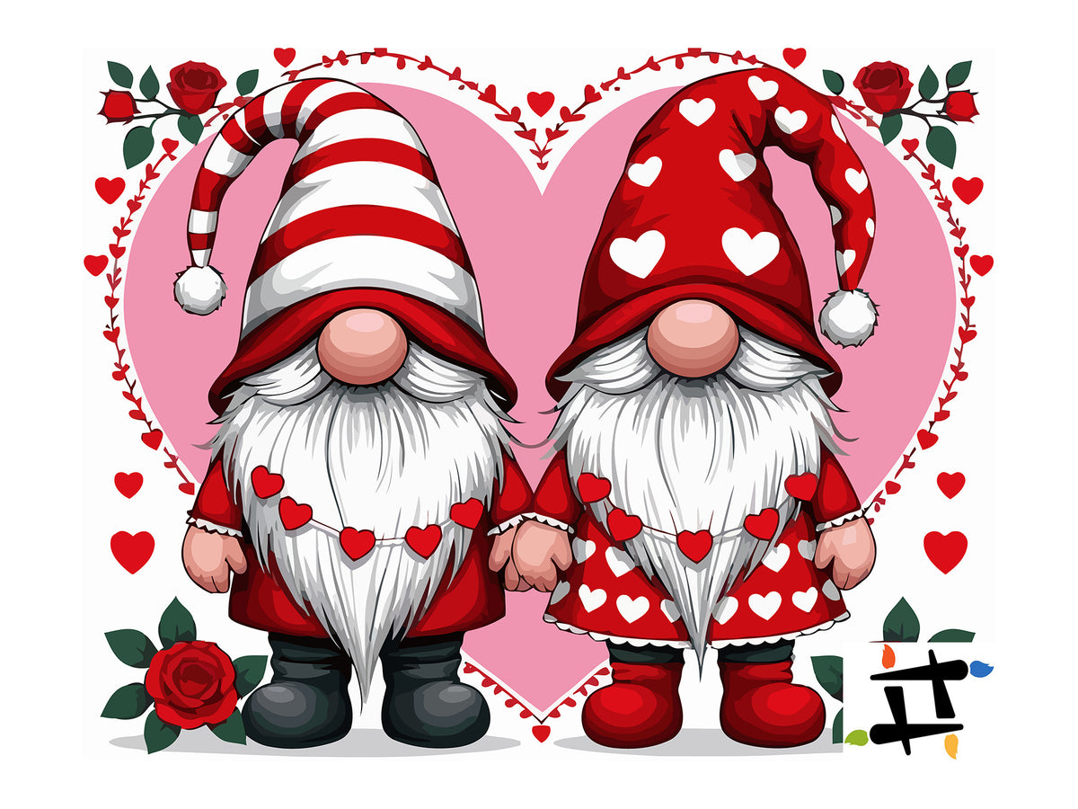 Pictura pe Numere – Gnome In Love 6462