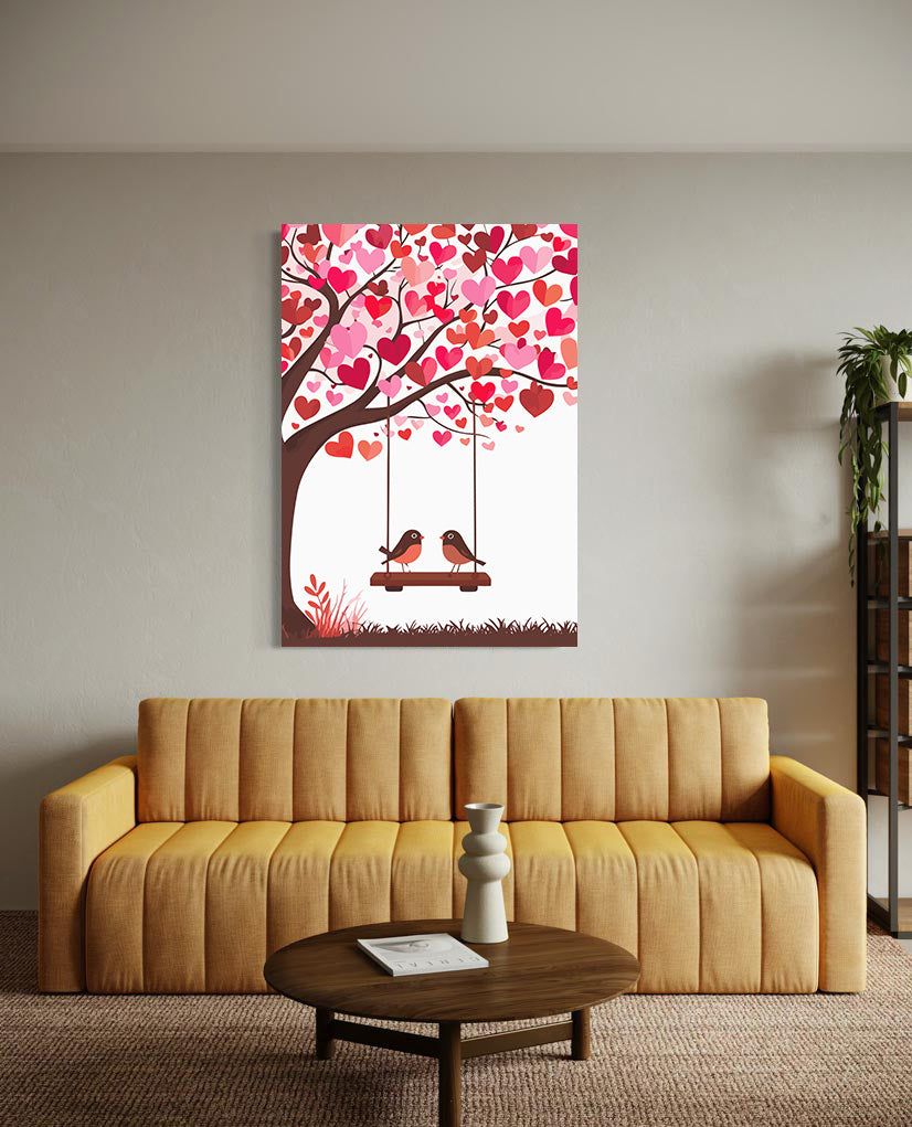 Pictura pe Numere – Pasarele indragostite 6464