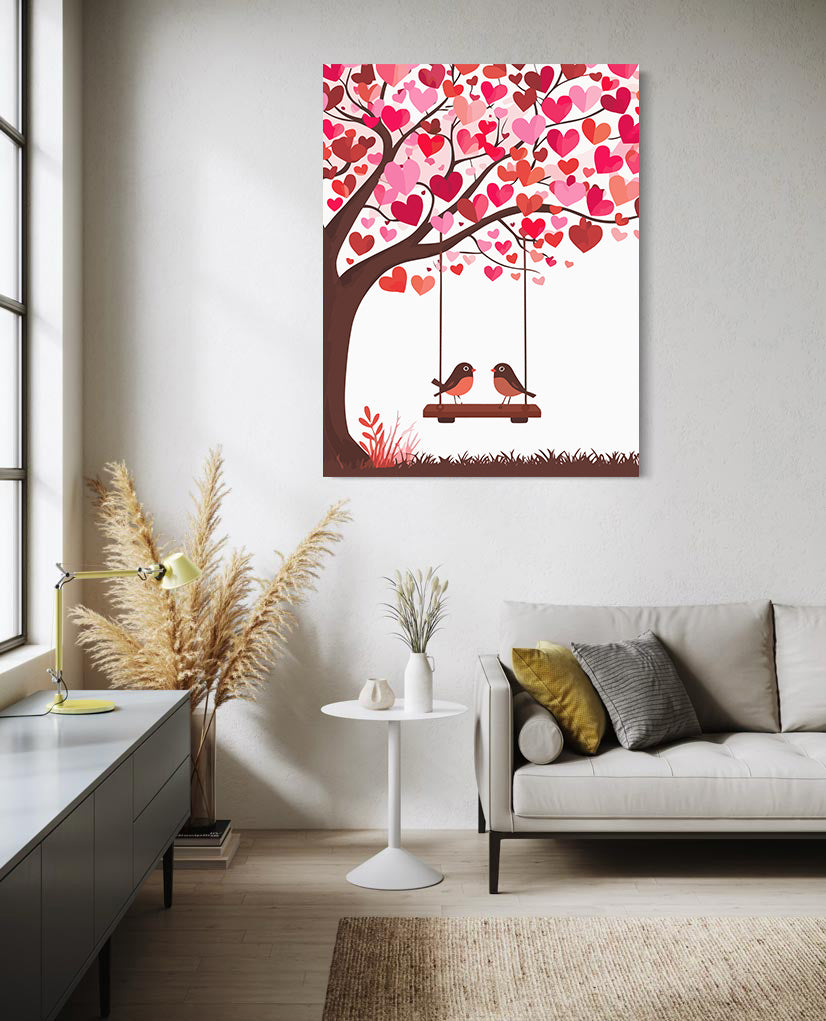 Pictura pe Numere – Pasarele indragostite 6464