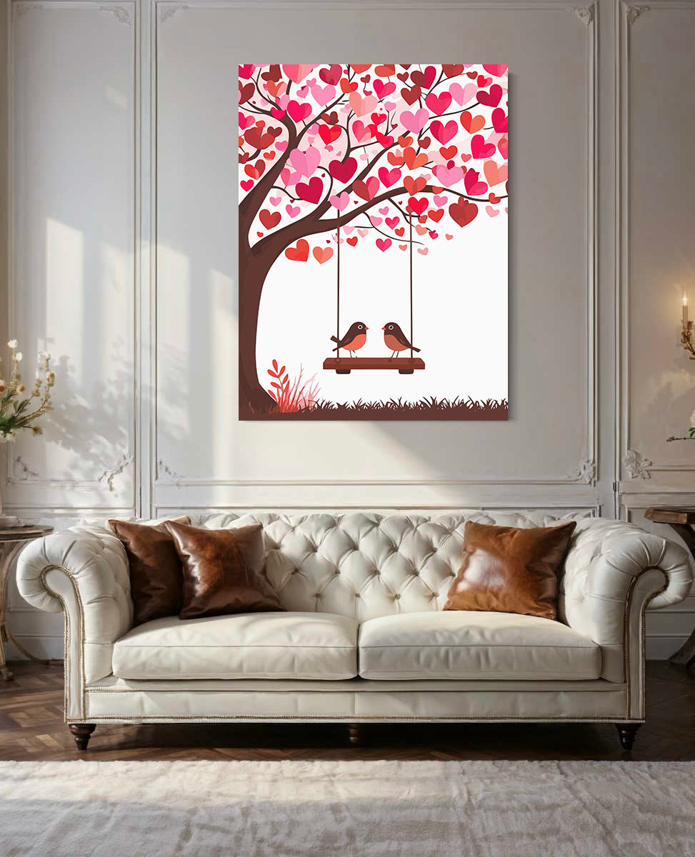 Pictura pe Numere – Pasarele indragostite 6464