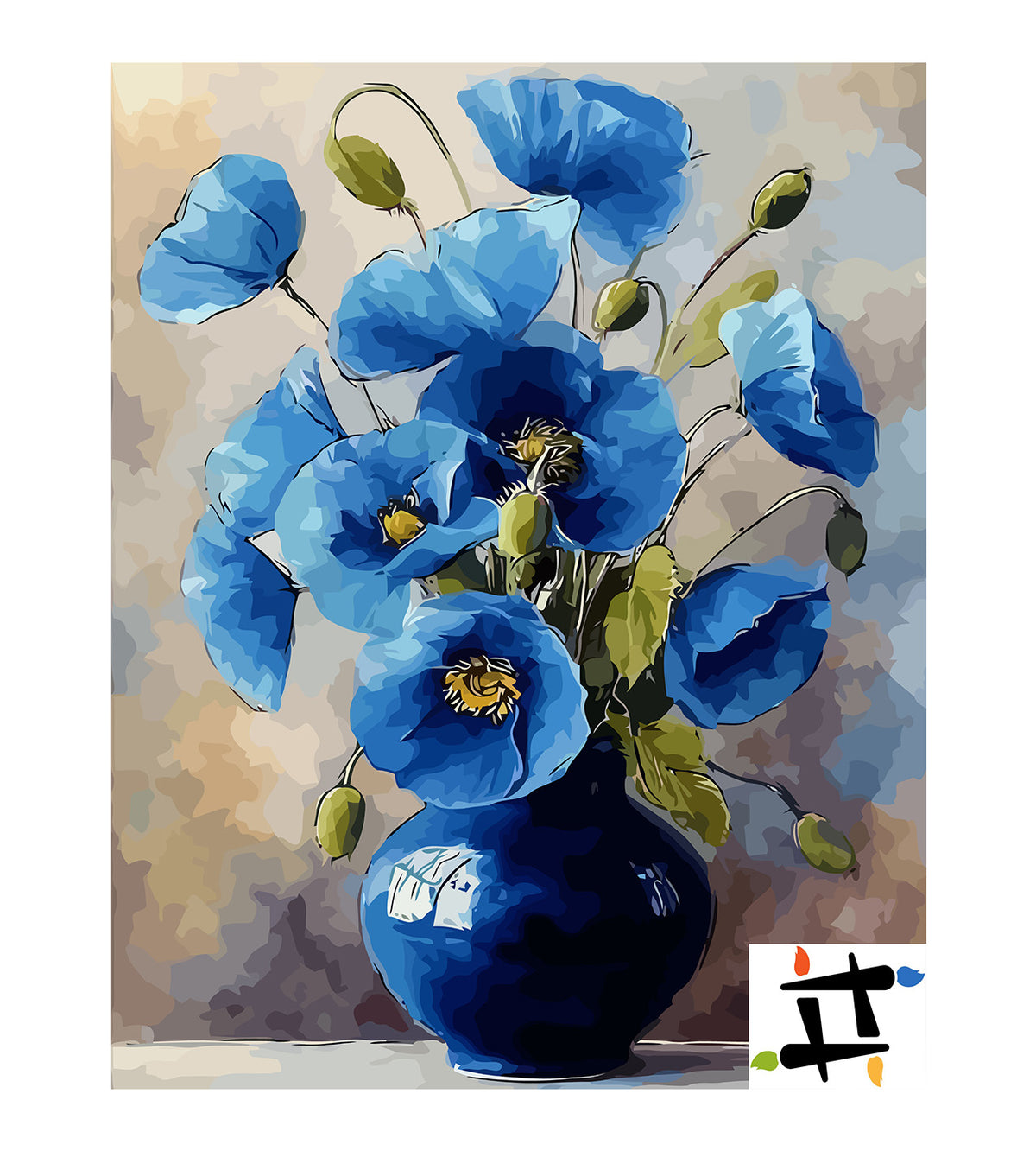 Pictura pe Numere – soapte de azur in amurg 6502