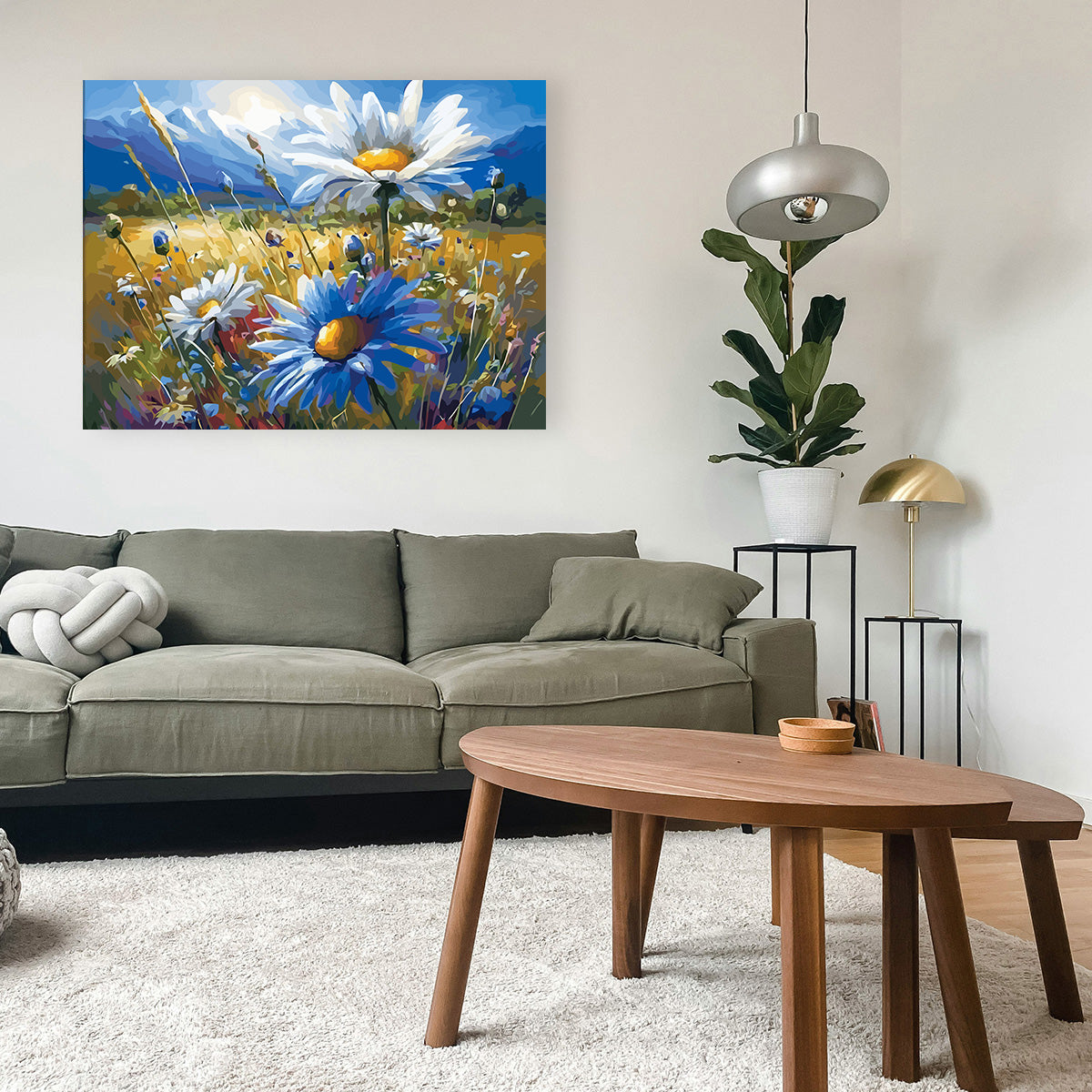 Pictura pe Numere – Peisaj cu musetei 6530