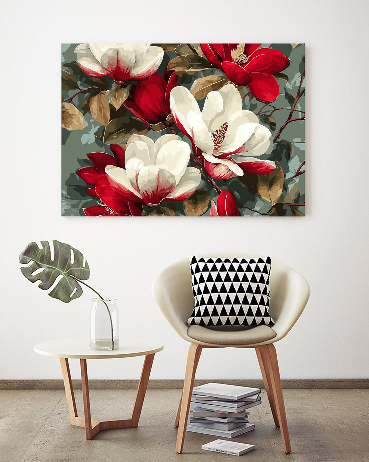 Pictura pe Numere – Magnolii Rubinii 6548