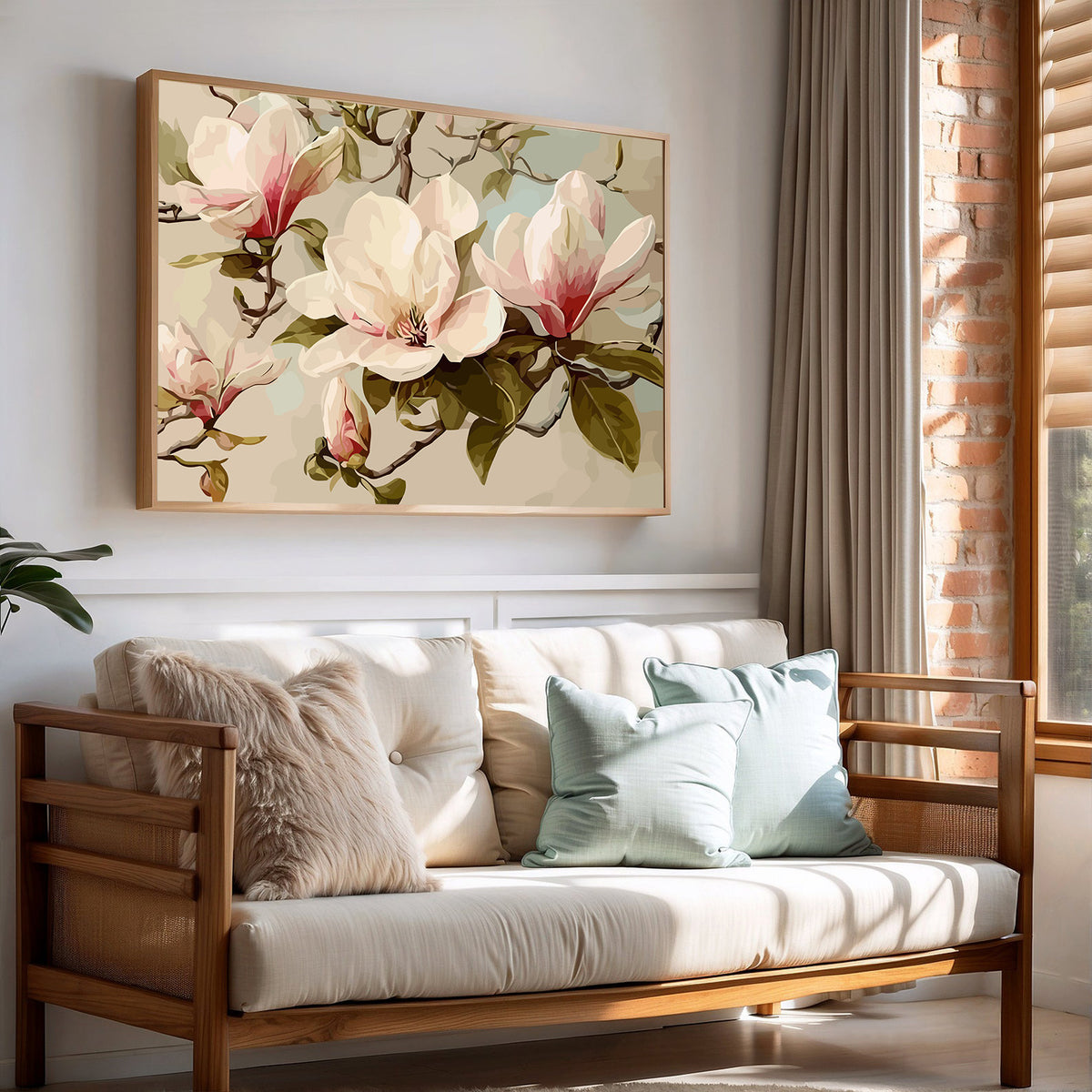 Pictura pe Numere – Magnolii in Stil Vintage 6590