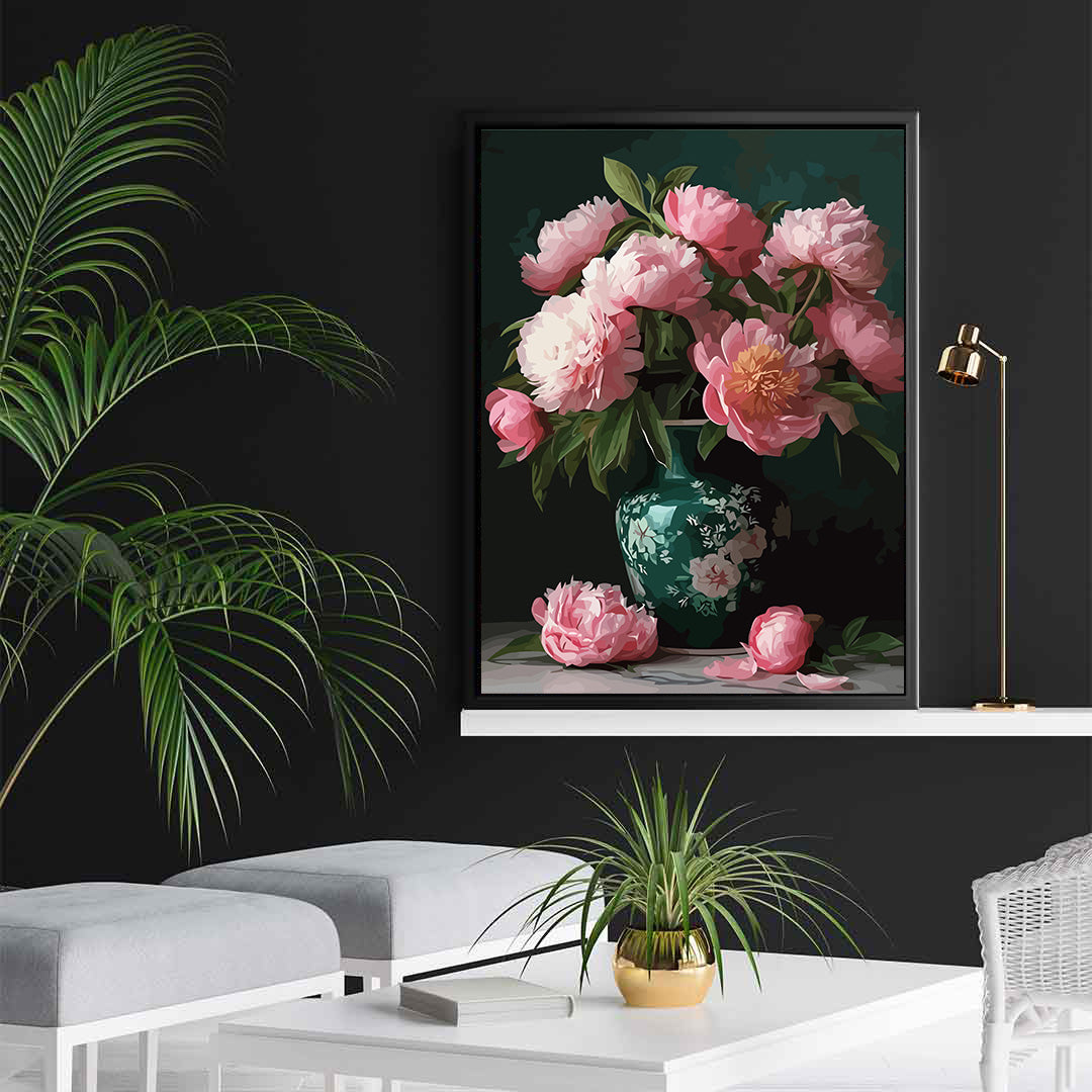 Pictura pe Numere – Roz pe Smarald 6591