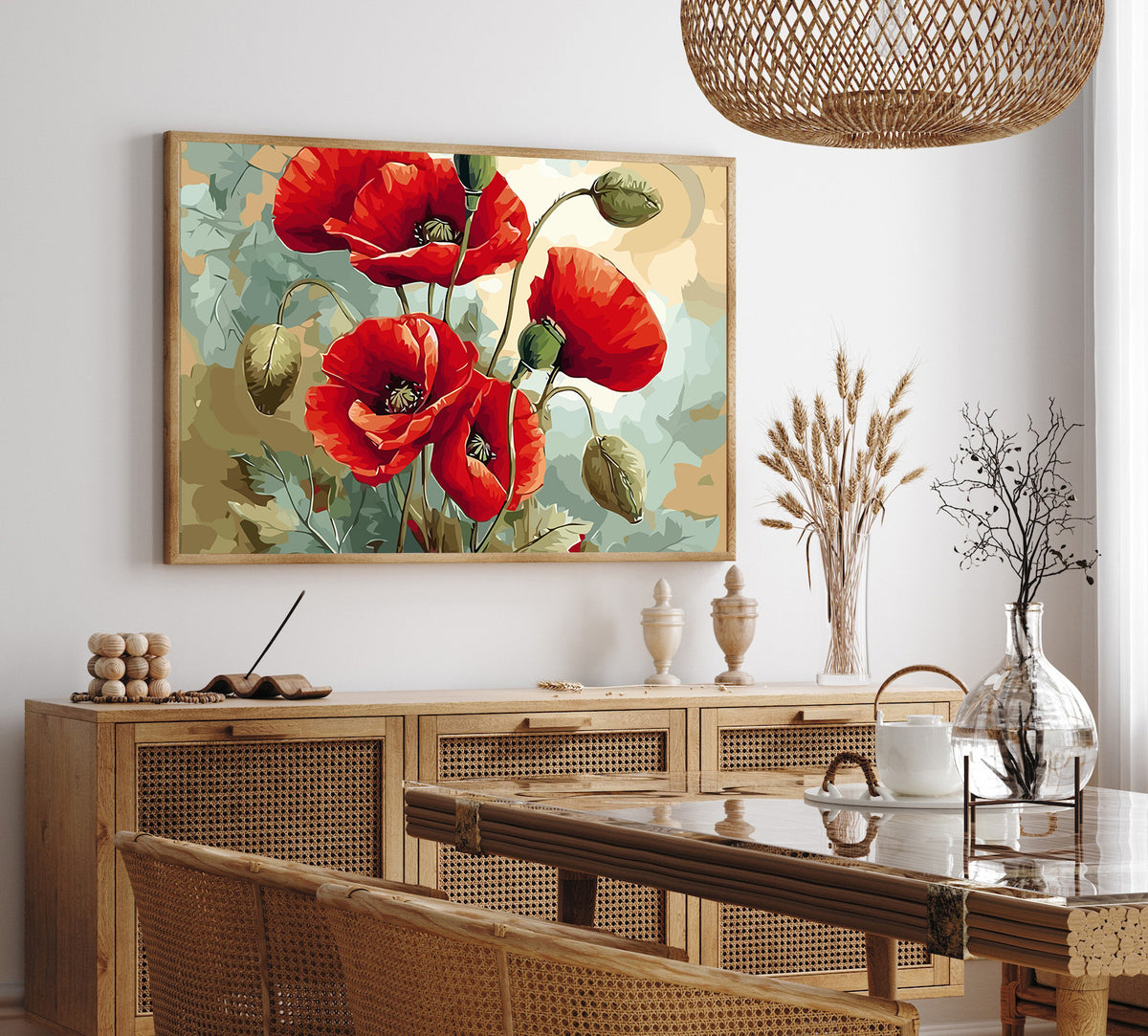 Pictura pe Numere – Fragilitatea rosului 6626