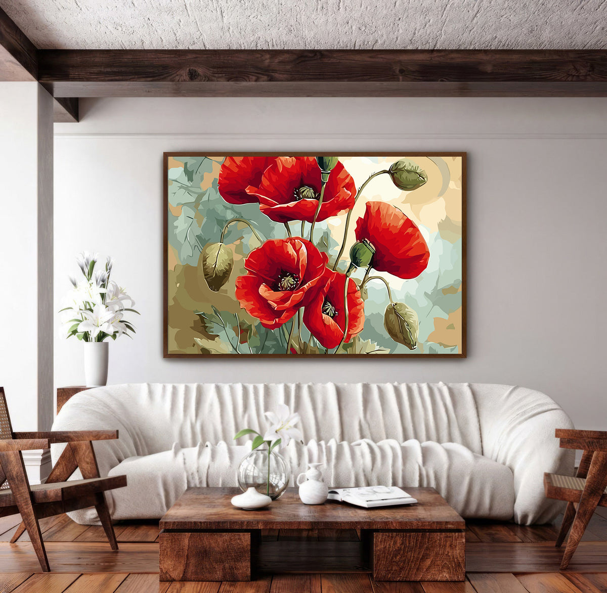 Pictura pe Numere – Fragilitatea rosului 6626