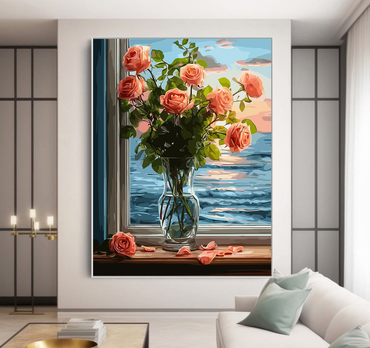 Pictura pe Numere – Apusul din fereastra 6627