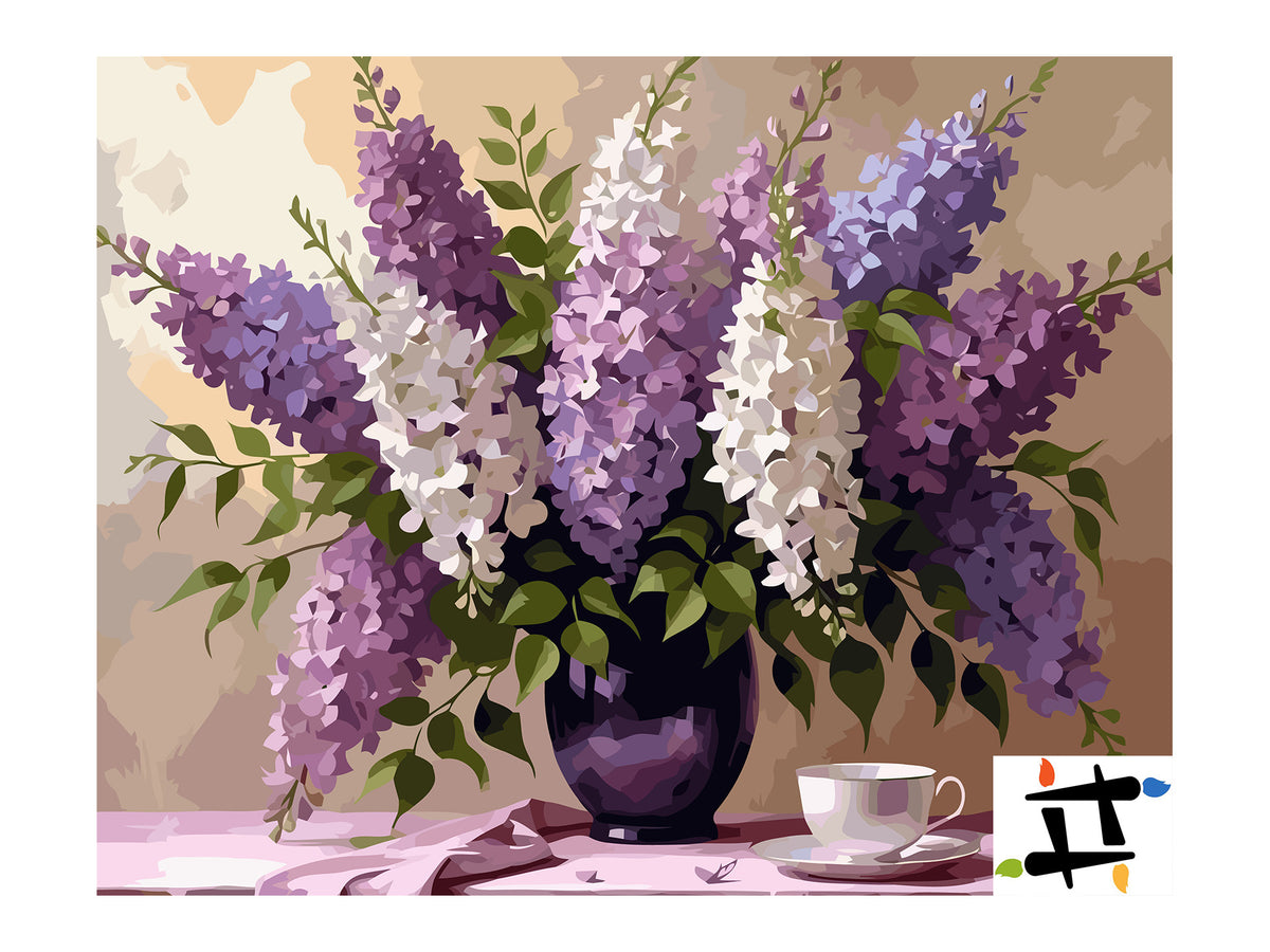 Рисуване по номера – шепоти на люляк 6804