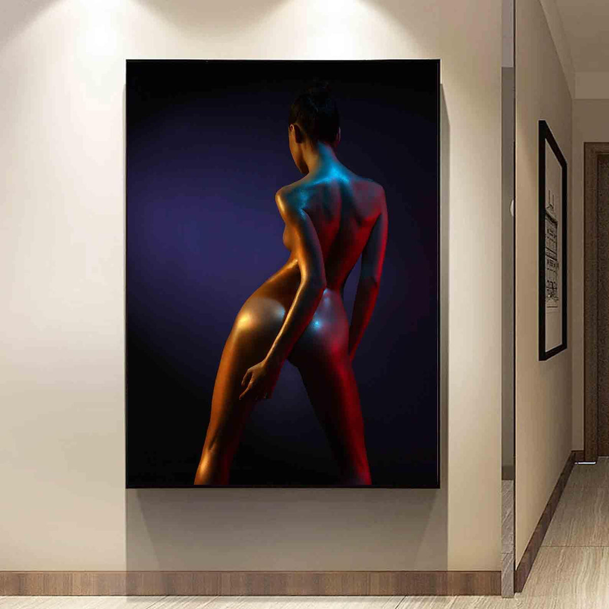 Canvas Painting - Erotic Girl