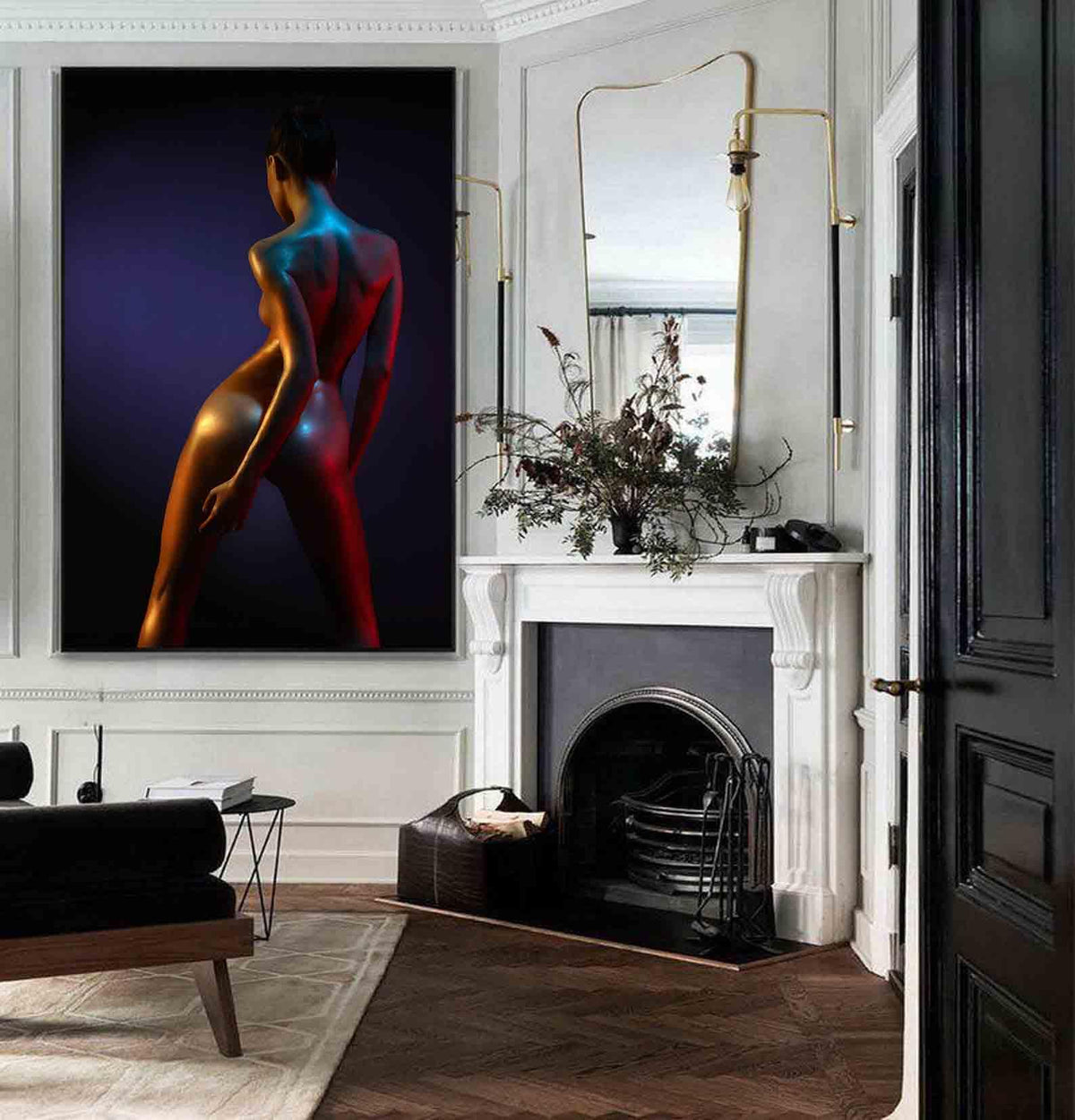 Canvas Painting - Erotic Girl