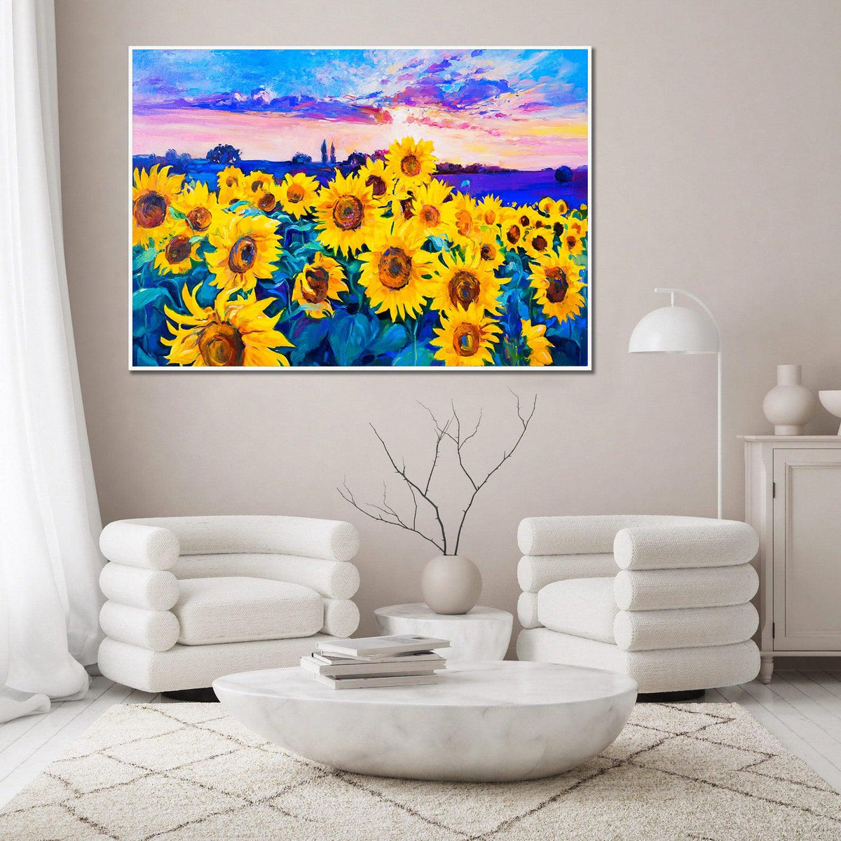 Canvas Painting - Sunflower Field