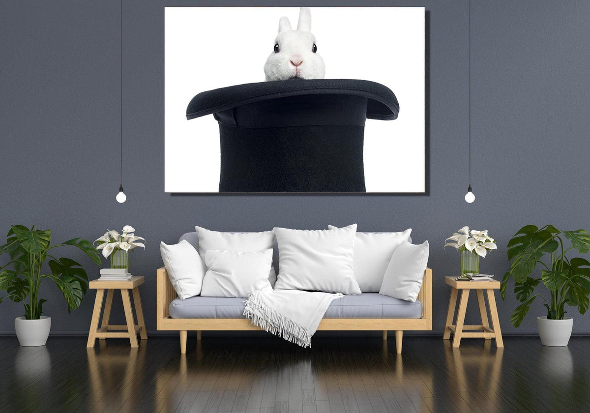 Tablou Canvas - Iepurele in Palarie