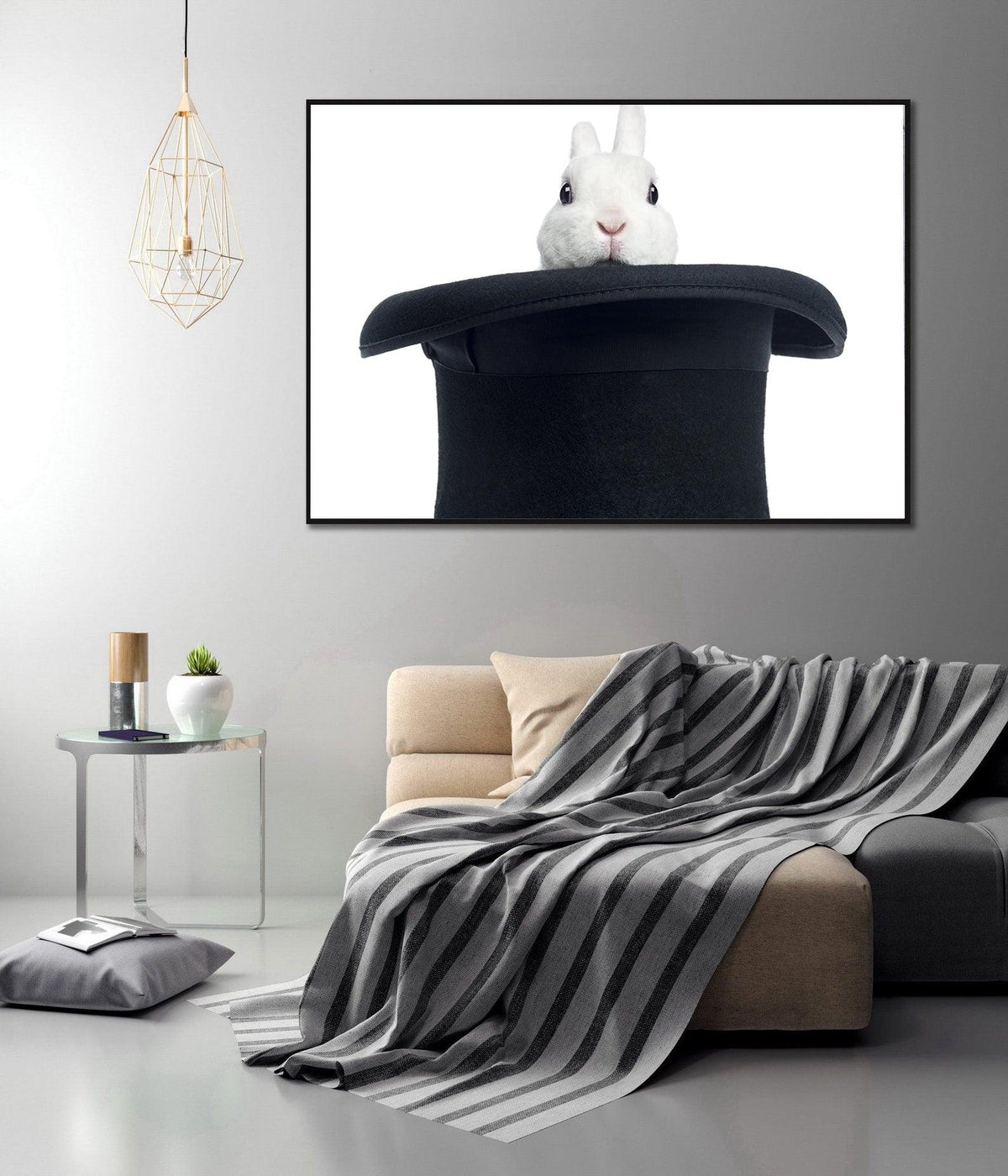 Tablou Canvas - Iepurele in Palarie