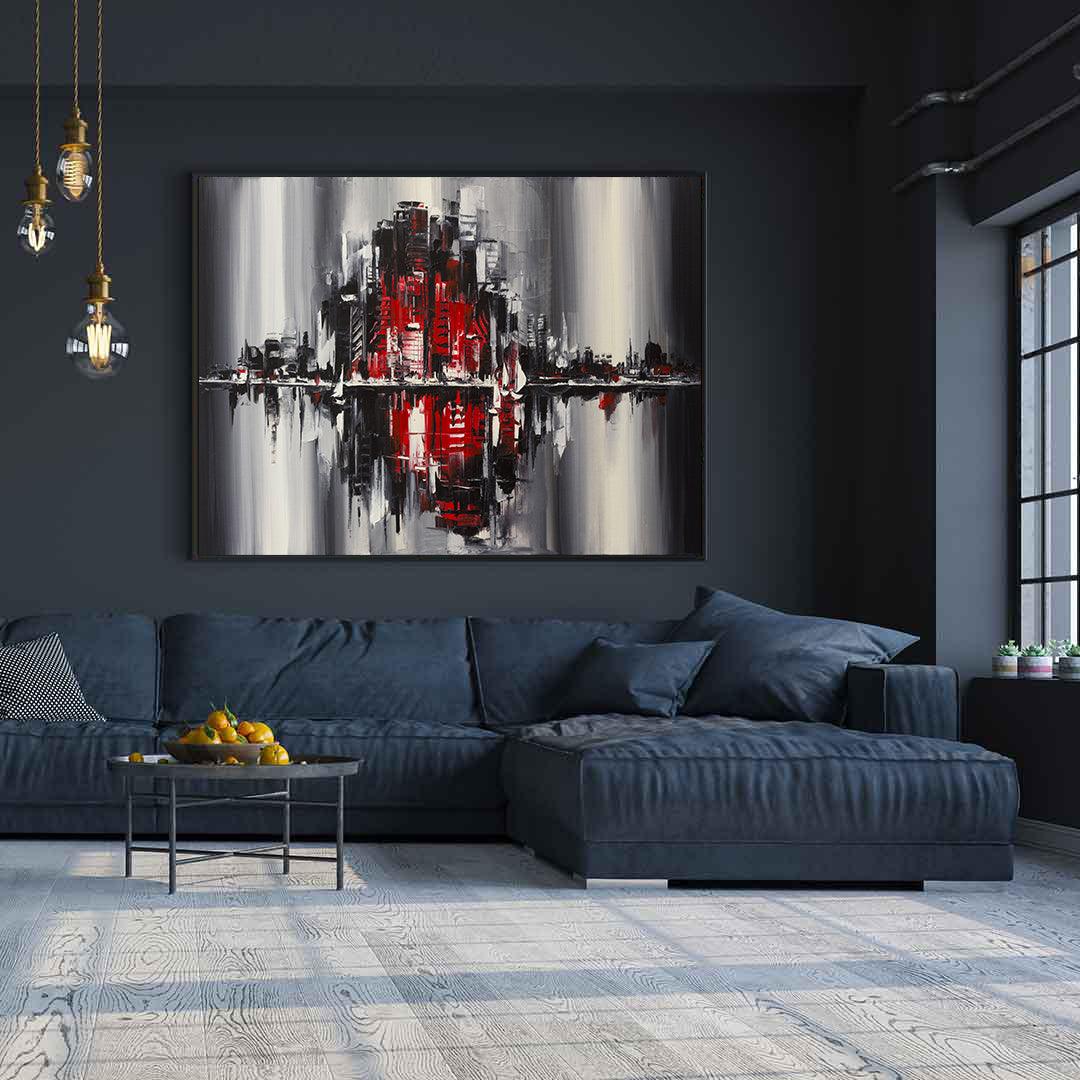 Canvas Painting - City