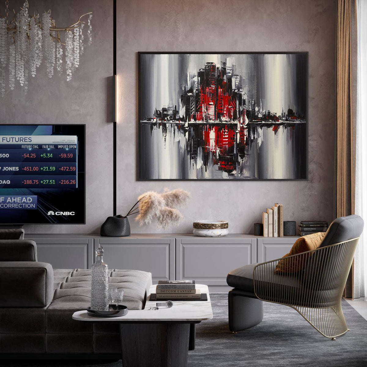 Canvas Painting - City