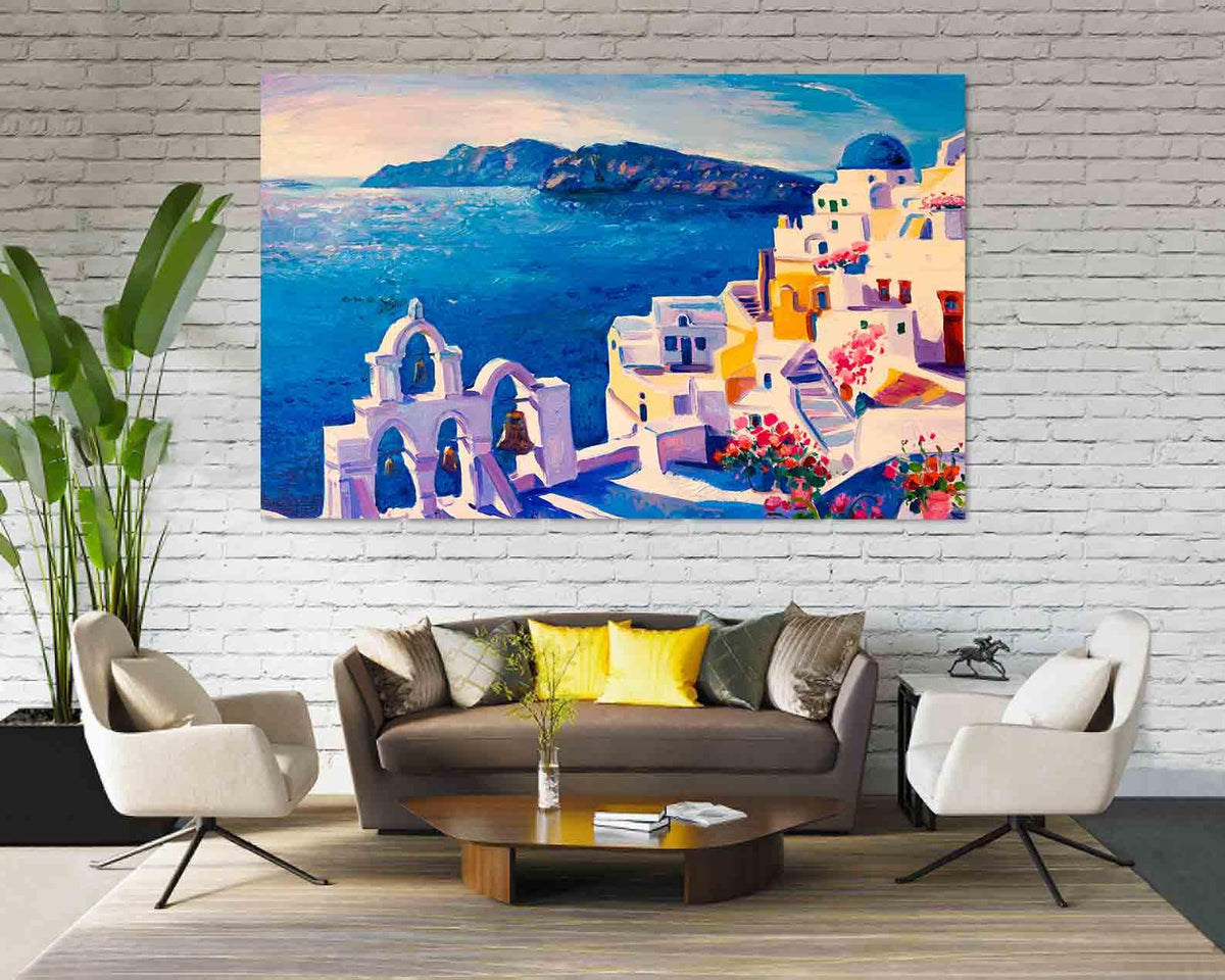 Canvas Painting - Greek Island