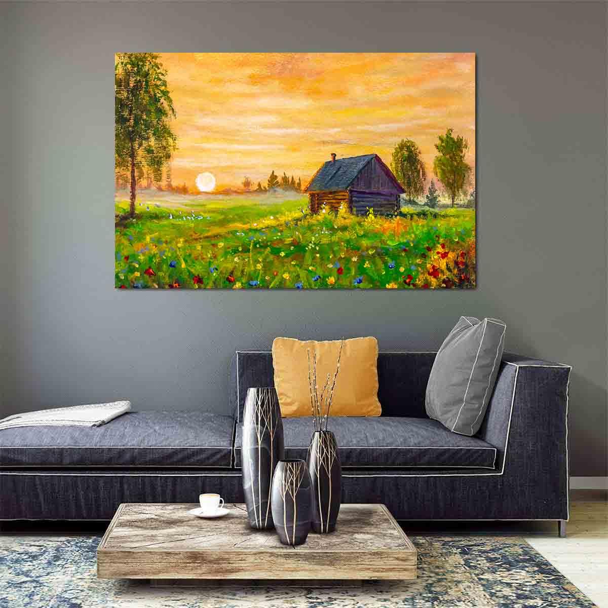 Canvas Painting - Countryside