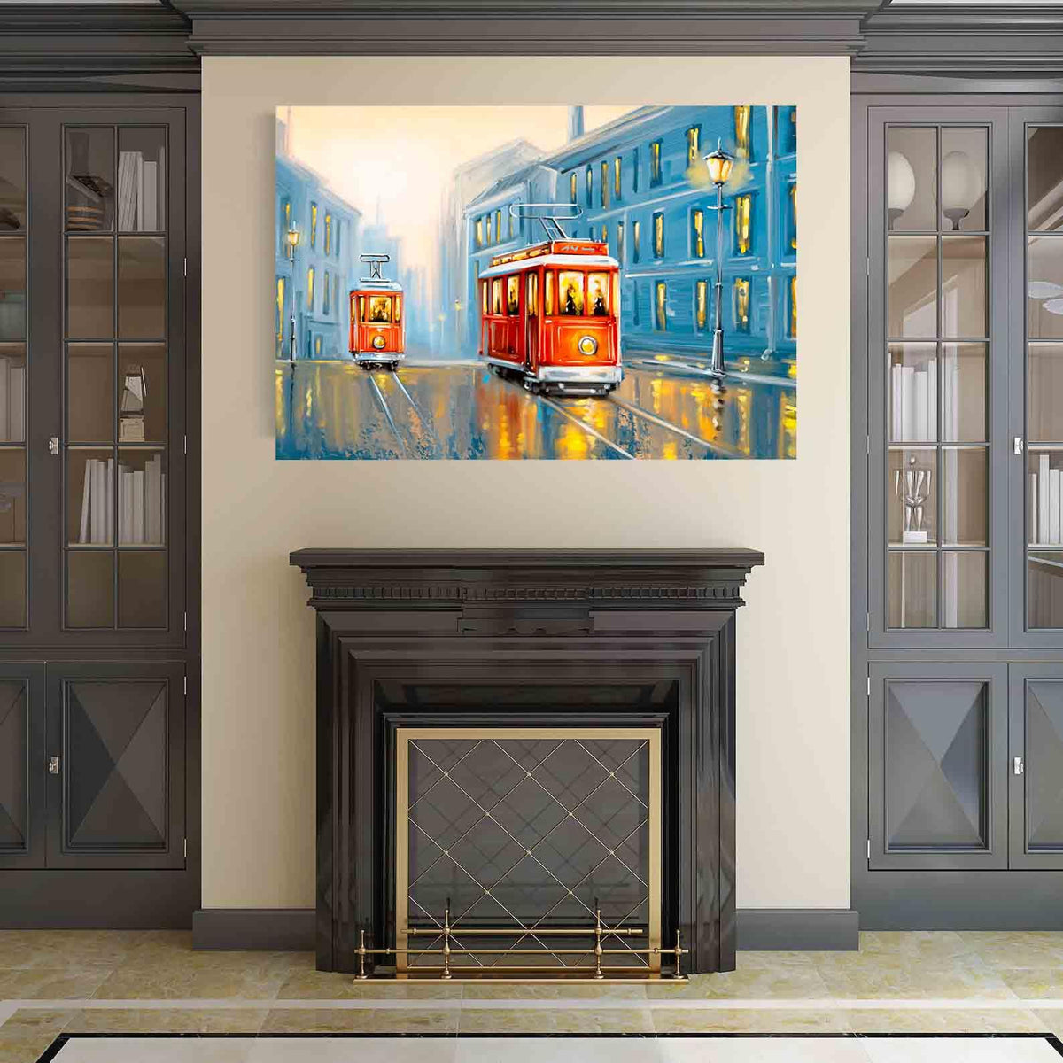 Canvas Painting - Old Tram