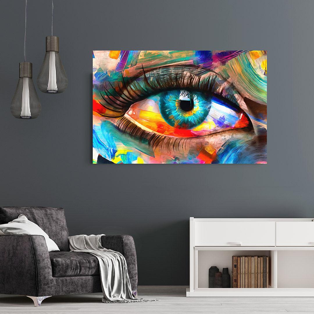 Canvas Painting - Colored Eye