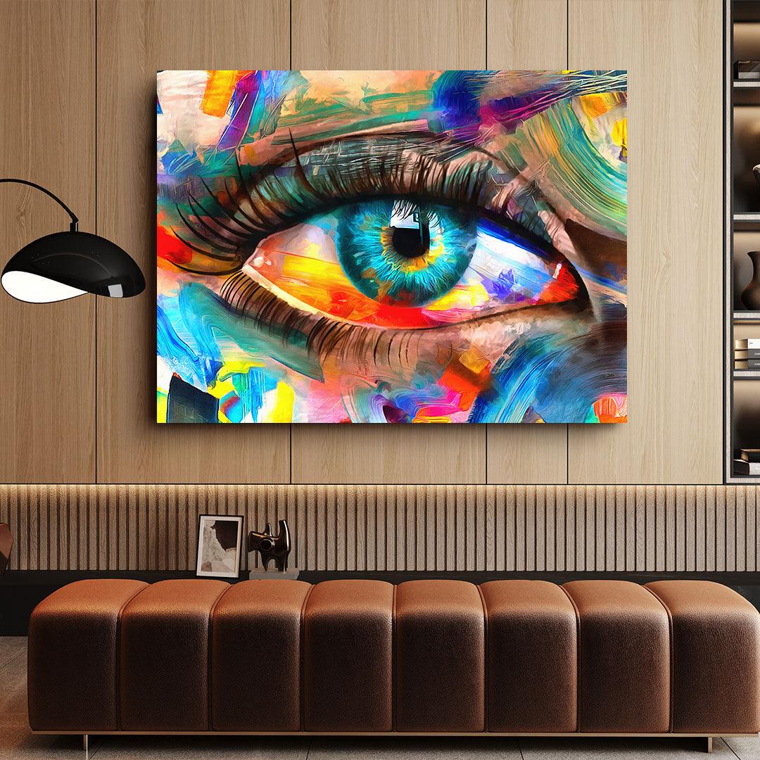 Canvas Painting - Colored Eye