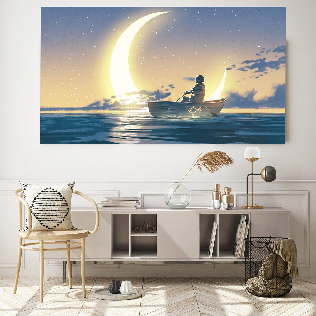 Canvas Painting - The Boy on the Boat