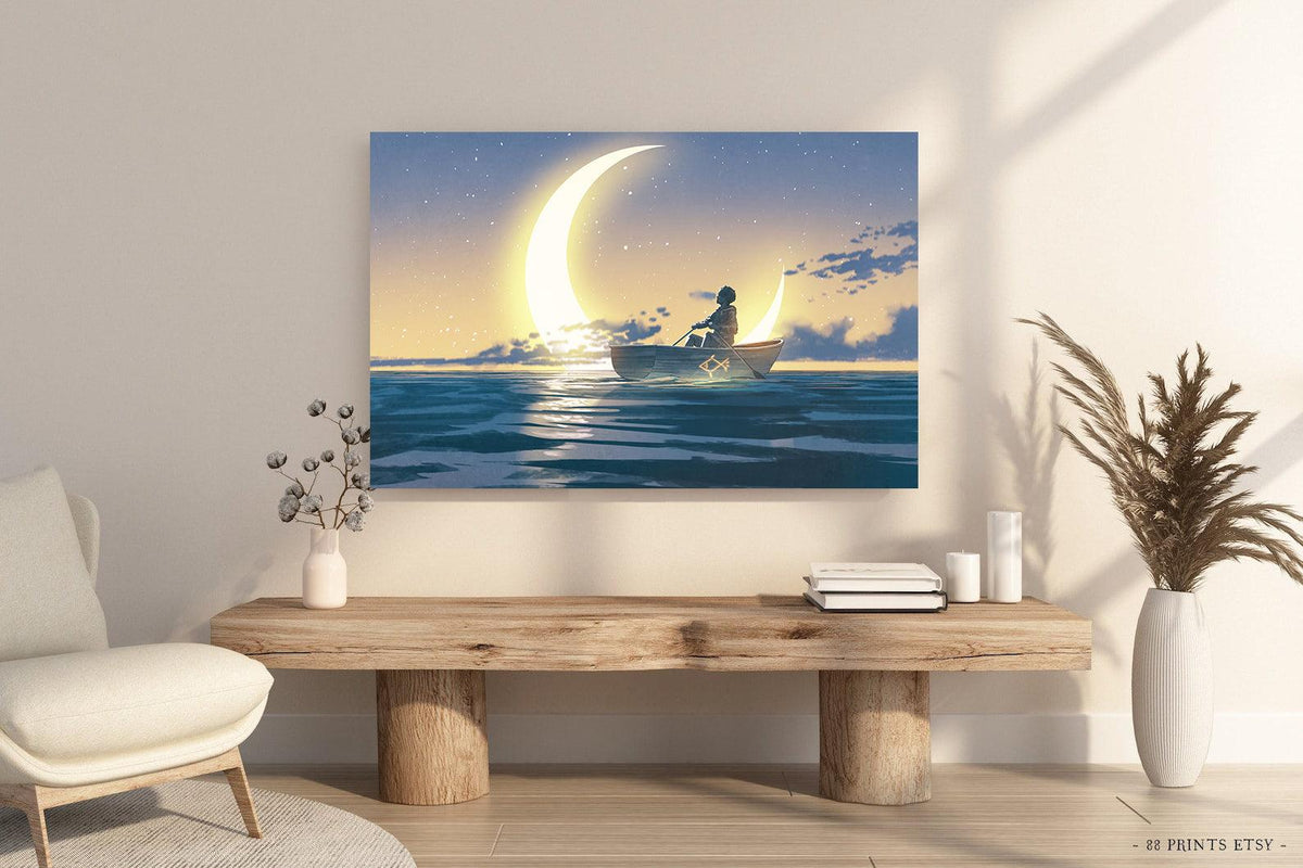Canvas Painting - The Boy on the Boat