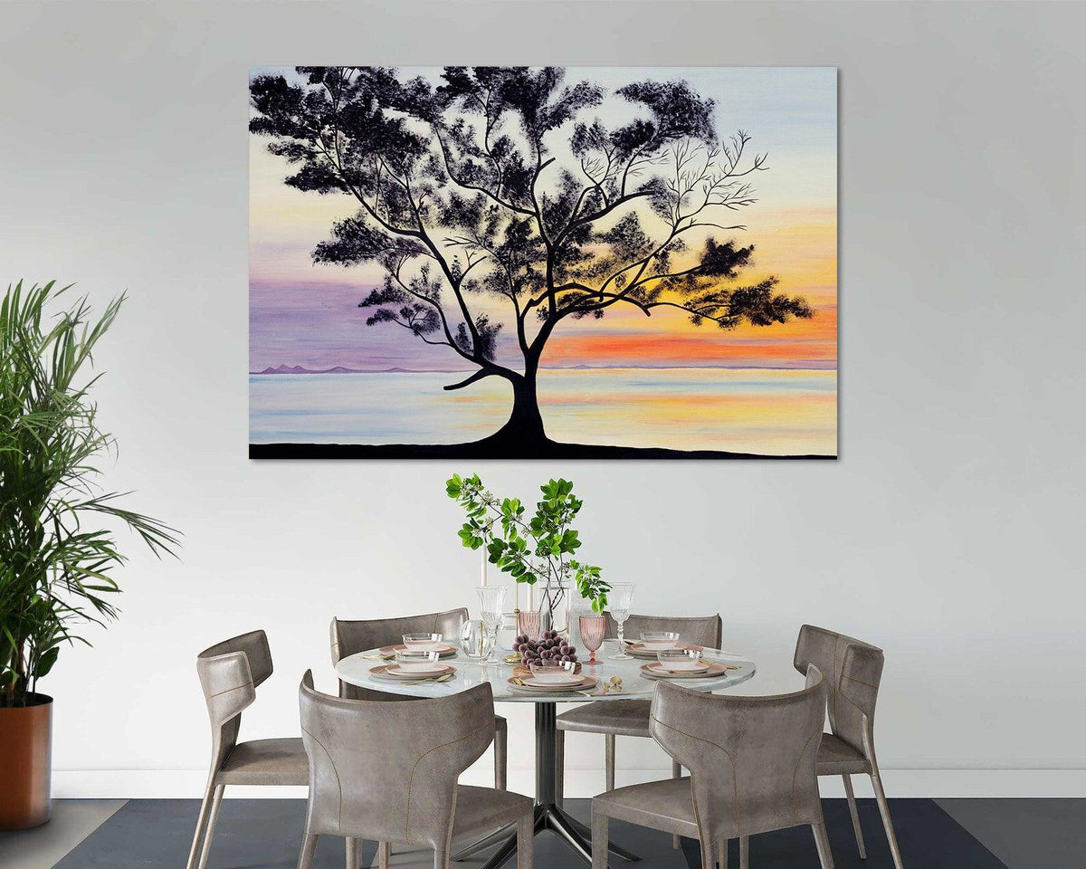 Canvas Painting - Sunset Landscape