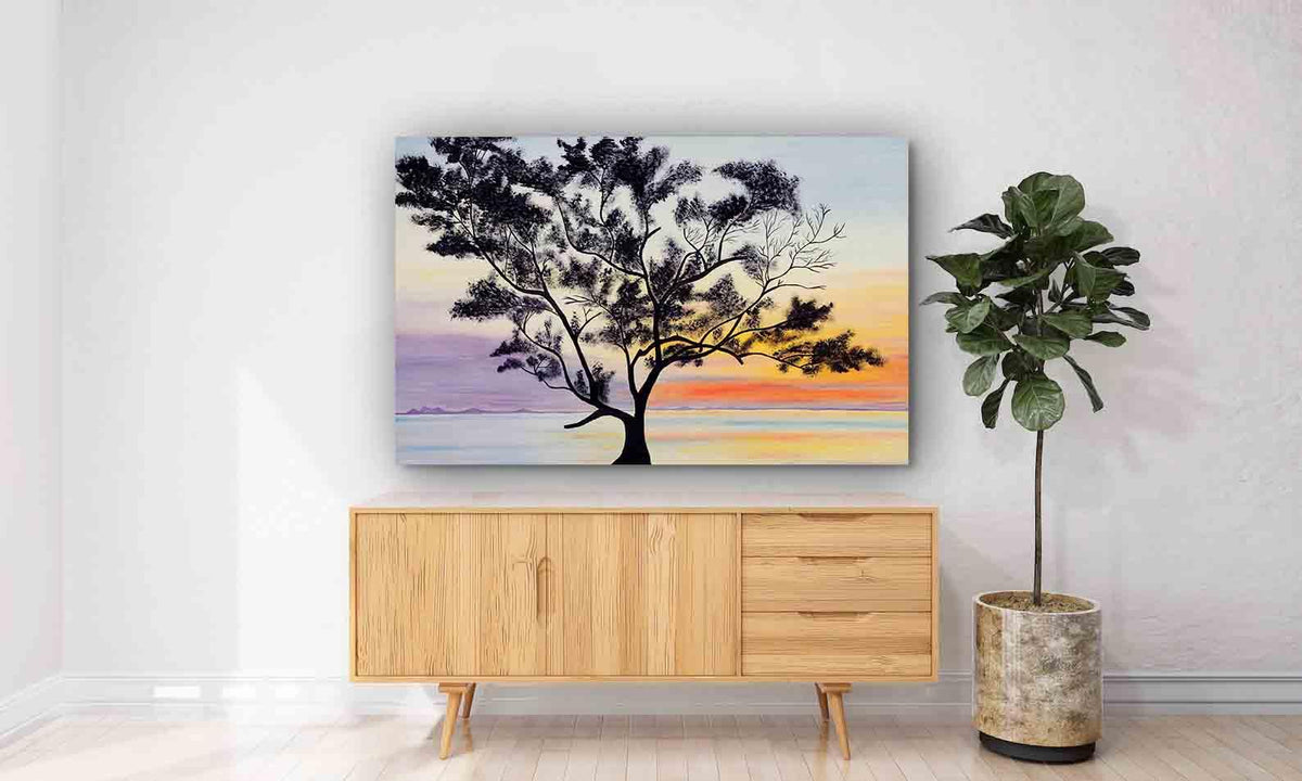 Canvas Painting - Sunset Landscape