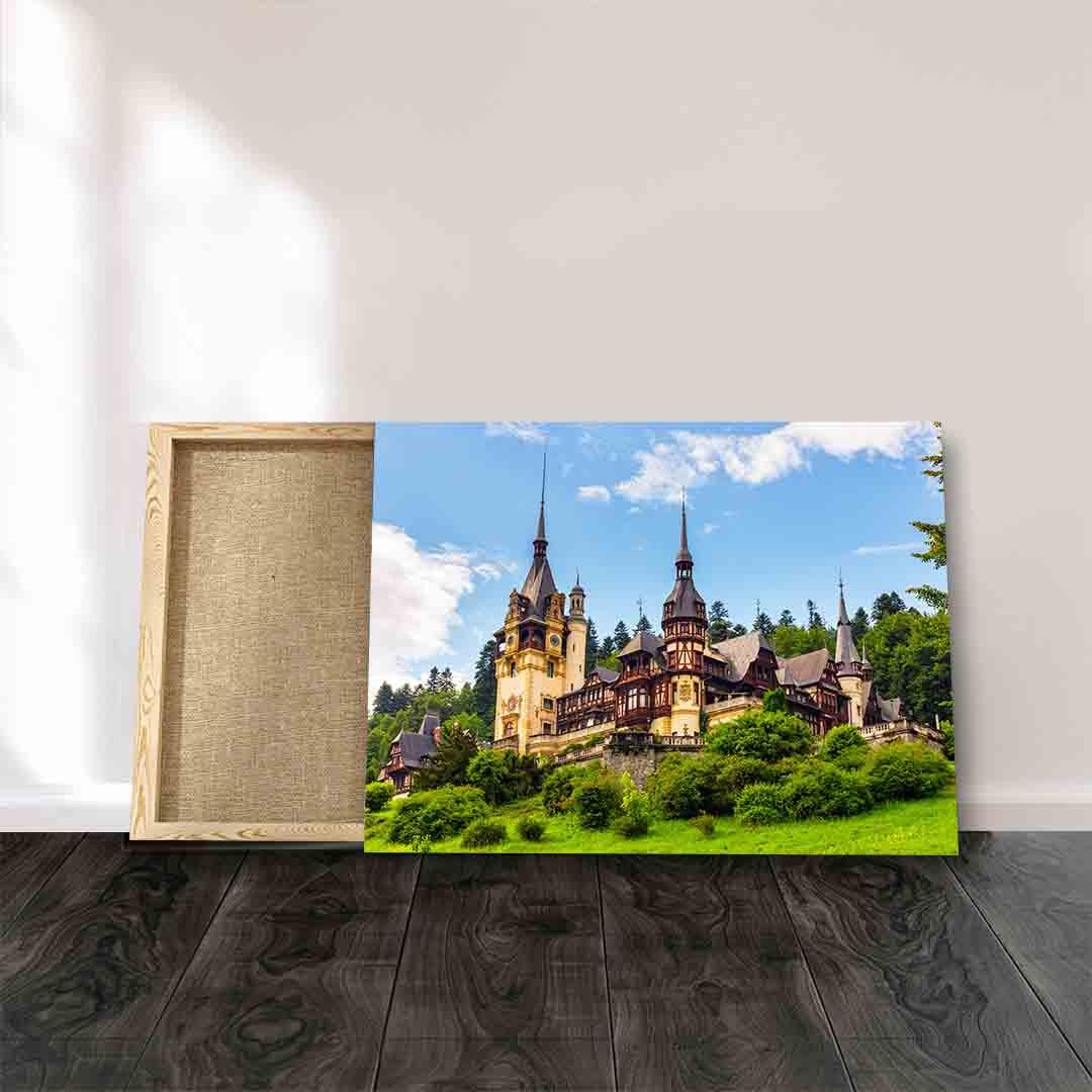 Canvas Painting - Peles Castle in Sinaia