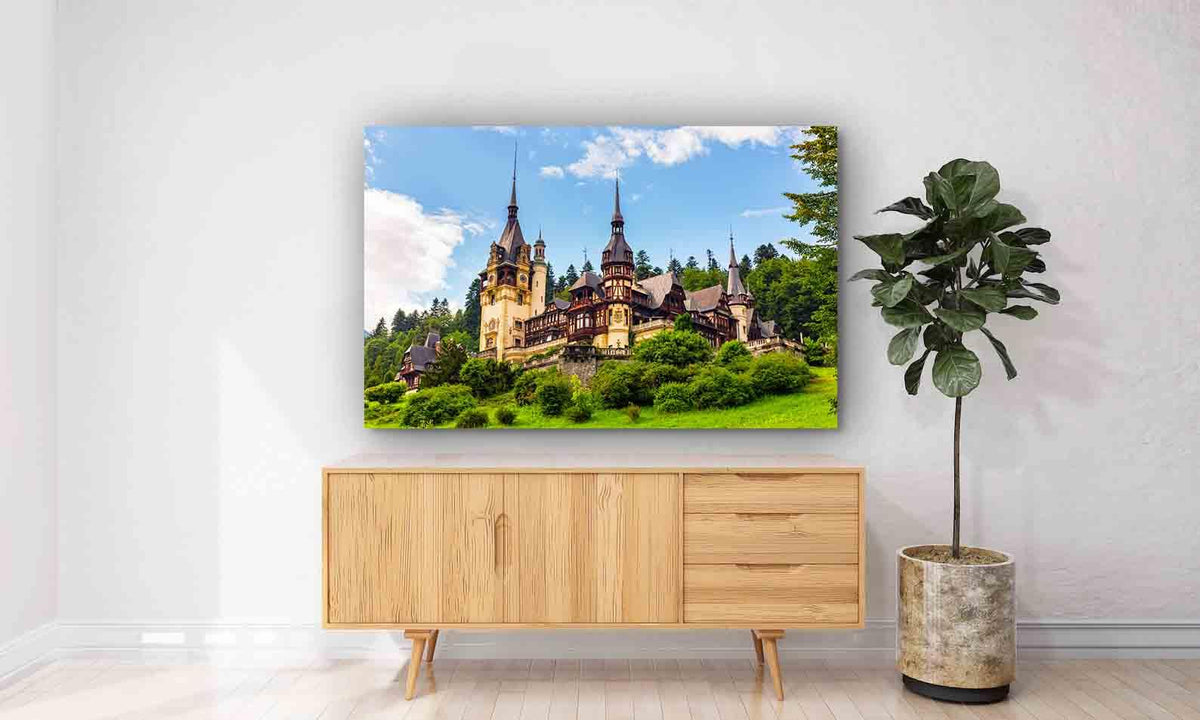 Canvas Painting - Peles Castle in Sinaia