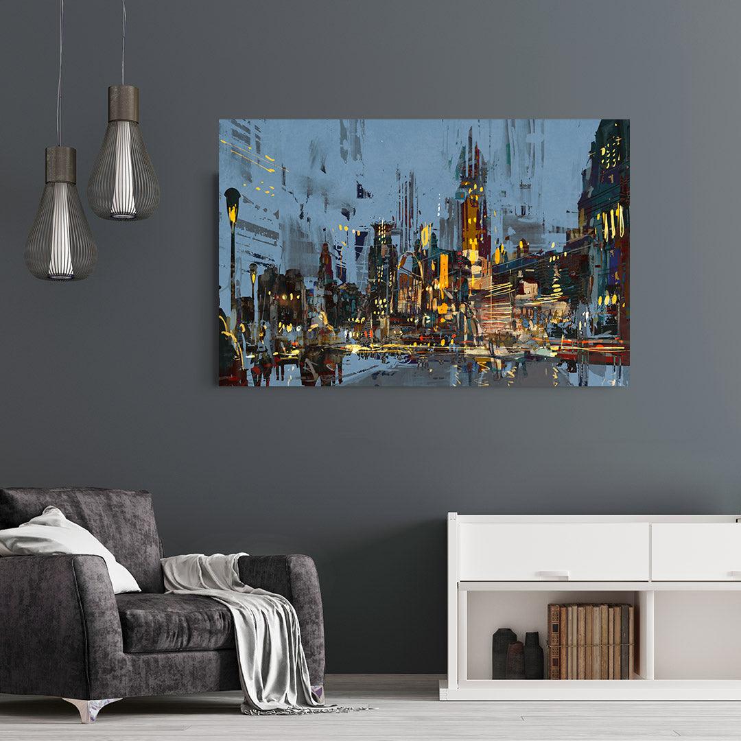 Canvas Painting - Night City