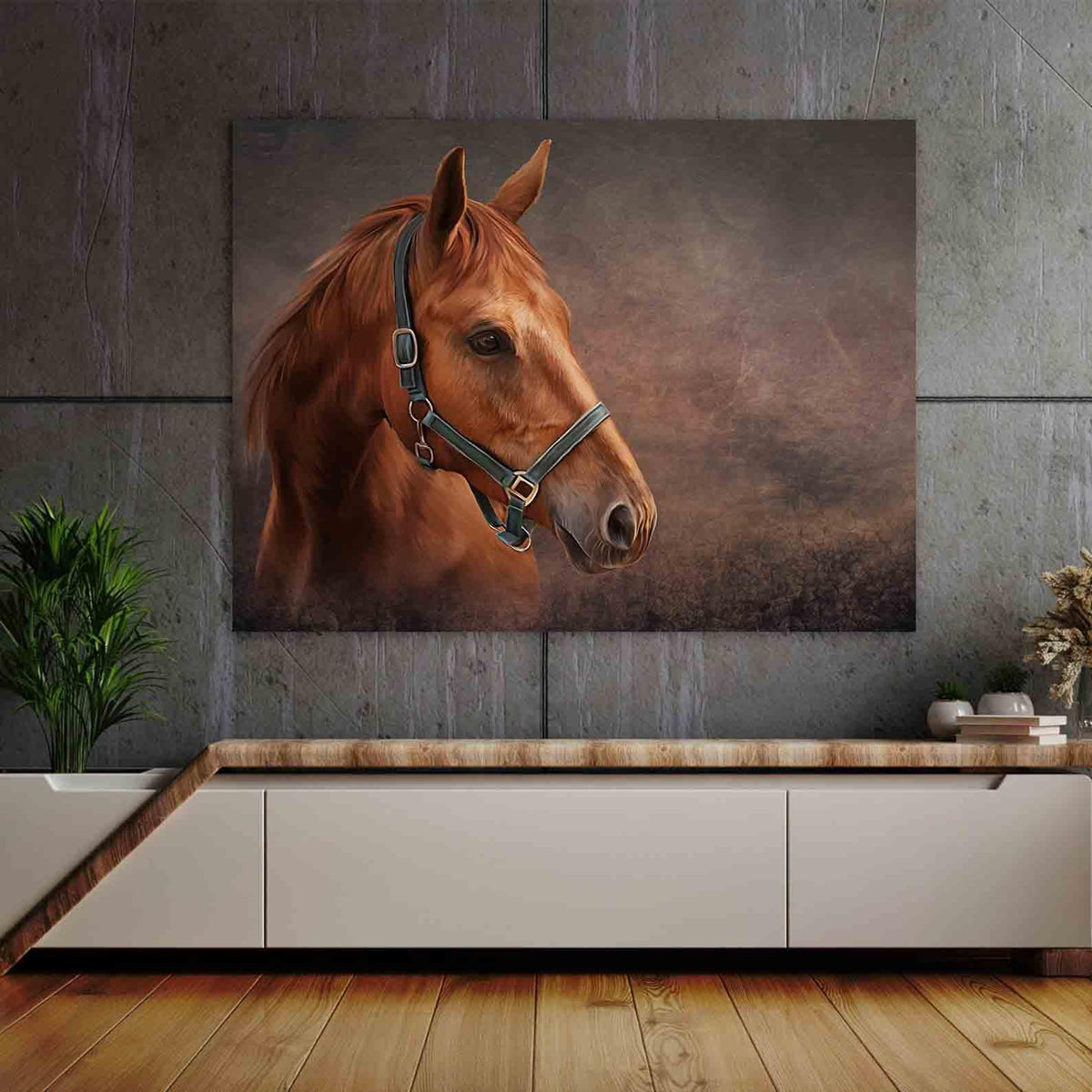 Canvas Painting - Horse Portrait