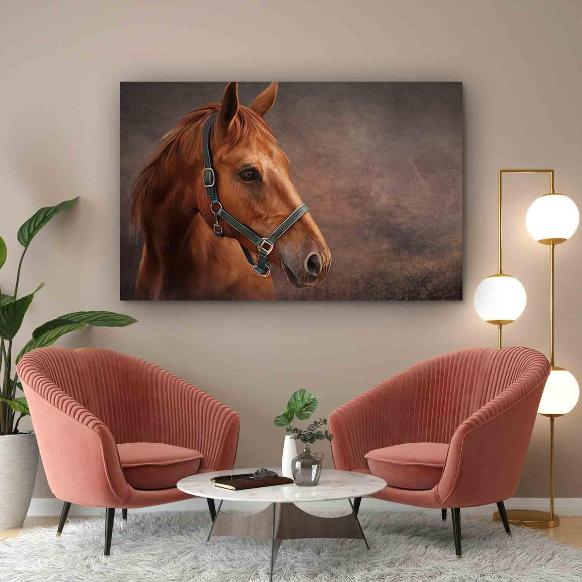 Canvas Painting - Horse Portrait