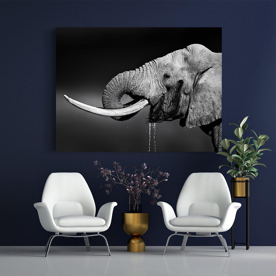 Canvas Painting - Elephant Portrait