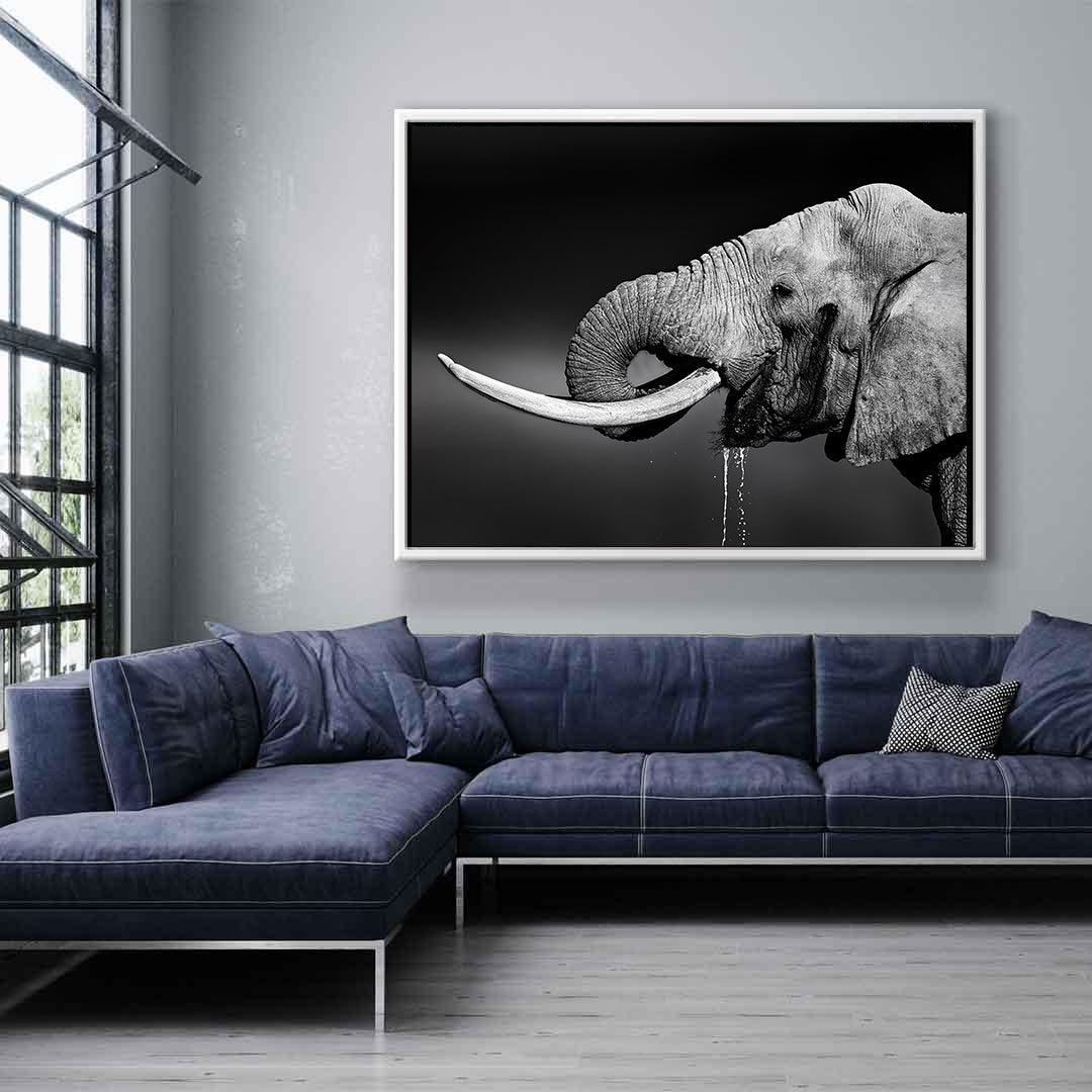 Canvas Painting - Elephant Portrait